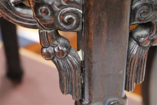 A Chinese hardwood occasional table W.45cm